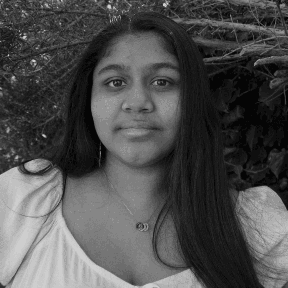 Nila Varman black and white headshot